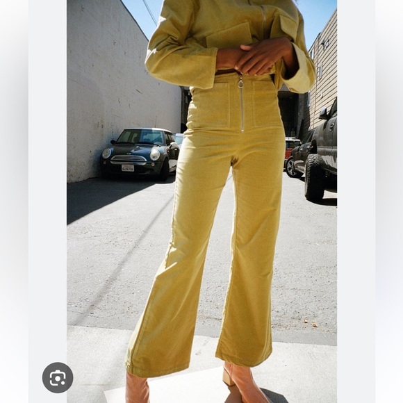 Paloma Wool Pants - Paloma Wool Wadi Pants in Citron Size 36